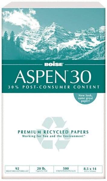 Boise - 8-1/2" x 14" White Copy Paper - Use with Laser Printers, High-Speed Copiers, Plain Paper Fax Machines - Makers Industrial Supply