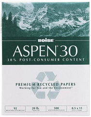 Boise - 8-1/2" x 11" White Copy Paper - Use with Laser Printers, High-Speed Copiers, Plain Paper Fax Machines - Makers Industrial Supply