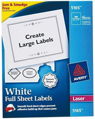 AVERY - 11" Long, White Paper Shipping Label - For Laser Printers - Makers Industrial Supply