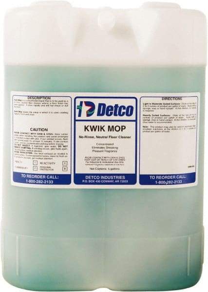 Detco - 5 Gal Container Cleaner - Use on Resilient Flooring - Makers Industrial Supply