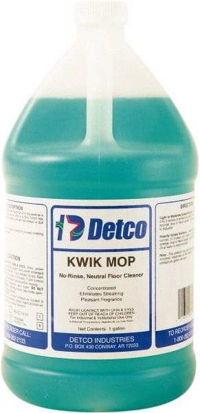 Detco - 1 Gal Bottle Cleaner - Use on Resilient Flooring - Makers Industrial Supply