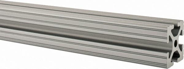 80/20 Inc. - 48 Inches Long x 1-1/2 Inches Wide x 1-1/2 Inches High, T Slotted Aluminum Extrusion - 1.154 Square Inches, Clear Anodized Finish - Makers Industrial Supply