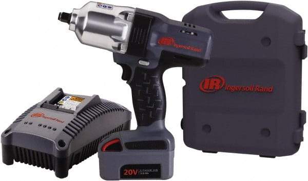 Ingersoll-Rand - 1/2" Drive 20 Volt Pistol Grip Cordless Impact Wrench & Ratchet - 1,900 RPM, 2,300 BPM, 780 Ft/Lb Torque, 1 Lithium-Ion Battery Included - Makers Industrial Supply