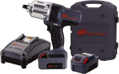 Ingersoll-Rand - 1/2" Drive 20 Volt Pistol Grip Cordless Impact Wrench & Ratchet - 1,900 RPM, 2,300 BPM, 780 Ft/Lb Torque, 2 Lithium-Ion Batteries Included - Makers Industrial Supply