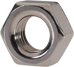 Value Collection - M7x1.00 Metric Coarse Stainless Steel Right Hand Hex Nut - 11mm Across Flats, 5.5mm High, Uncoated - Makers Industrial Supply