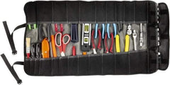 Ergodyne - 25 Pocket Gray Ballistic Polyester Tool Roll - 14-3/4" Wide x 27" Deep x 1" High - Makers Industrial Supply