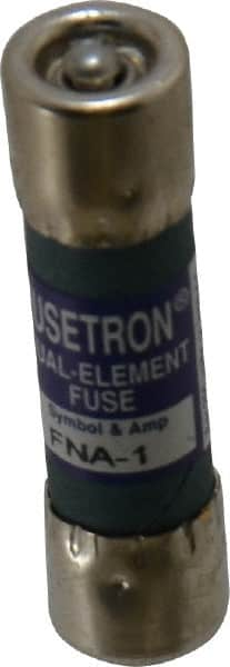 Cooper Bussmann - 250 VAC, 1 Amp, Time Delay Pin Indicator Fuse - Fuse Holder Mount, 1-1/2" OAL, 10 at 125 V kA Rating, 13/32" Diam - Makers Industrial Supply