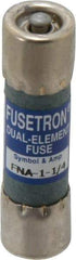 Cooper Bussmann - 250 VAC, 1.25 Amp, Time Delay Pin Indicator Fuse - Fuse Holder Mount, 1-1/2" OAL, 10 at 125 V kA Rating, 13/32" Diam - Makers Industrial Supply