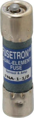 Cooper Bussmann - 250 VAC, 1.13 Amp, Time Delay Pin Indicator Fuse - Fuse Holder Mount, 1-1/2" OAL, 10 at 125 V kA Rating, 13/32" Diam - Makers Industrial Supply