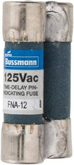 Cooper Bussmann - 125 VAC, 12 Amp, Time Delay Pin Indicator Fuse - Fuse Holder Mount, 1-1/2" OAL, 10 at AC kA Rating, 13/32" Diam - Makers Industrial Supply