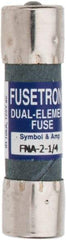 Cooper Bussmann - 250 VAC, 2.25 Amp, Time Delay Pin Indicator Fuse - Fuse Holder Mount, 1-1/2" OAL, 10 at 125 V kA Rating, 13/32" Diam - Makers Industrial Supply