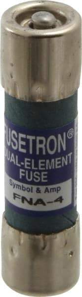 Cooper Bussmann - 250 VAC, 4 Amp, Time Delay Pin Indicator Fuse - Fuse Holder Mount, 1-1/2" OAL, 10 at 125 V kA Rating, 13/32" Diam - Makers Industrial Supply