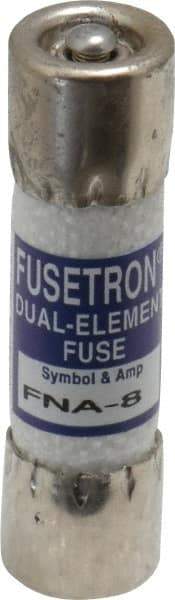 Cooper Bussmann - 125 VAC, 8 Amp, Time Delay Pin Indicator Fuse - Fuse Holder Mount, 1-1/2" OAL, 10 at AC kA Rating, 13/32" Diam - Makers Industrial Supply