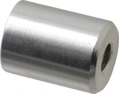 Mag-Mate - 8-32 Thread, 3/8" Diam, 1/2" High, 0.65 Lb Average Pull Force, Neodymium Rare Earth Pot Magnet - 1/4" Tapped Hole Depth, Nickel Plated, Aluminum Insulated - Makers Industrial Supply