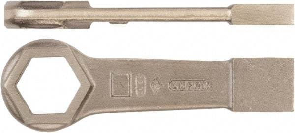 Ampco - 2-5/8" 6 Point Striking Box Wrench - Single End, 13-1/2" OAL, Aluminum Bronze - Makers Industrial Supply