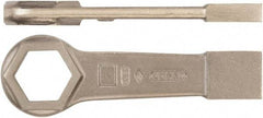 Ampco - 1-13/16" 6 Point Striking Box Wrench - Single End, 9-7/8" OAL, Aluminum Bronze - Makers Industrial Supply