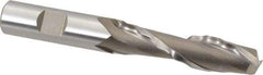 Weldon - 5/8" Diam, 2-1/2" LOC, 2 Flute High Speed Steel Roughing & Finishing Square End Mill - Uncoated, 4-5/8" OAL, 5/8" Shank Diam, Weldon Shank, 30° Helix, Centercutting - Makers Industrial Supply