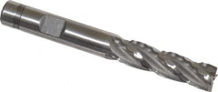 Weldon - 3/8" Diam, 1-3/8" LOC, 4 Flute Cobalt Roughing & Finishing Square End Mill - Uncoated, 3-1/8" OAL, 3/8" Shank Diam, Weldon Shank, 30° Helix, Non-Centercutting - Makers Industrial Supply