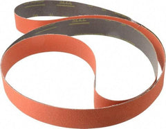 3M - 2" Wide x 132" OAL, 60 Grit, Ceramic Abrasive Belt - Ceramic, Medium, Coated, YF Weighted Cloth Backing, Wet/Dry, Series 777F - Makers Industrial Supply