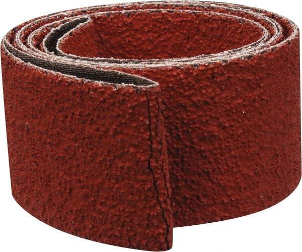 3M - 2" Wide x 72" OAL, 36 Grit, Ceramic Abrasive Belt - Ceramic, Very Coarse, Coated, YF Weighted Cloth Backing, Wet/Dry, Series 977F - Makers Industrial Supply