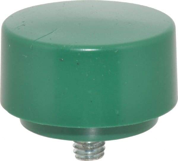 NUPLA - 1-3/4" Face Diam, Grade Tough, Green Soft Face Hammer Tip - 0.7 oz Head, Plastic - Makers Industrial Supply