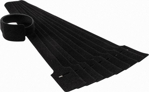 SpeedTech - 15" Long Black Nylon & Polyethylene Hook & Loop Strap - 50 Lb Tensile Strength - Makers Industrial Supply