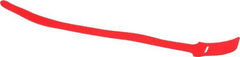 SpeedTech - 15" Long Red Nylon & Polyethylene Hook & Loop Strap - 50 Lb Tensile Strength - Makers Industrial Supply