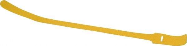 SpeedTech - 15" Long Yellow Nylon & Polyethylene Hook & Loop Strap - 50 Lb Tensile Strength - Makers Industrial Supply