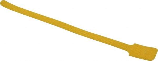 SpeedTech - 11" Long Yellow Nylon & Polyethylene Hook & Loop Strap - 40 Lb Tensile Strength - Makers Industrial Supply