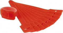 SpeedTech - 6" Long Orange Nylon & Polyethylene Hook & Loop Strap - 40 Lb Tensile Strength - Makers Industrial Supply