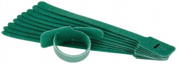 SpeedTech - 8" Long Green Nylon & Polyethylene Hook & Loop Strap - 40 Lb Tensile Strength - Makers Industrial Supply