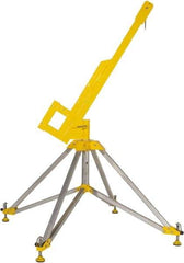 Gemtor - Confined Space Entry & Retrieval Bases & Booms Type: Portable Quadpod w/Rotating Boom Maximum Height (Inch): 90 - Makers Industrial Supply