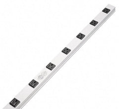 Tripp-Lite - 12 Outlets, 120 Volts, 15 Amps, 15' Cord, Power Outlet Strip - Raceway Mount, 5-15P NEMA Configuration, 36" Strip, cUL Listed, UL1363 - Makers Industrial Supply