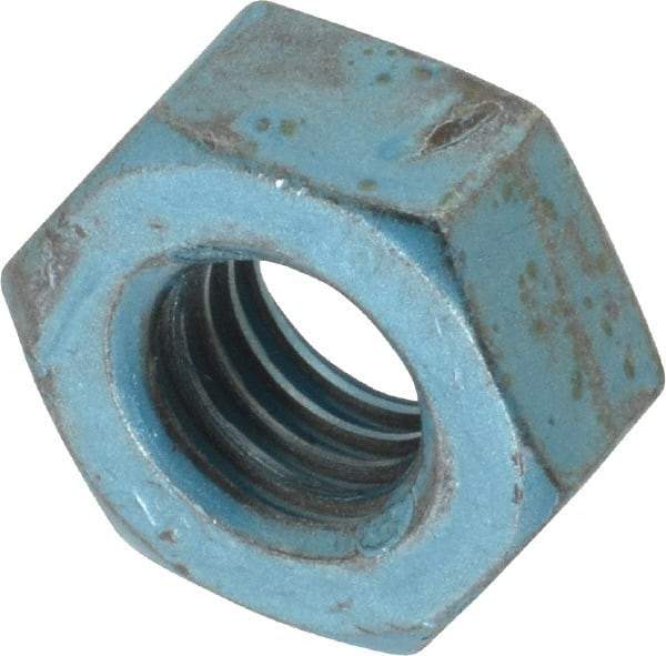 Value Collection - M10x1.50 Metric Coarse Steel Right Hand Hex Nut - 17mm Across Flats, 8mm High, Metric Blue Finish - Makers Industrial Supply