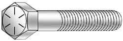 Armor Coat - 3/8-16 UNC, 8" Length Under Head Hex Head Cap Screw - Partially Threaded, Grade 8 Steel, 9/16" Hex - Makers Industrial Supply