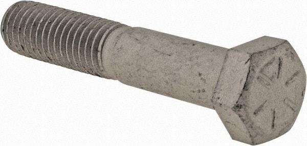 Armor Coat - 1/2-13 UNC, 2-3/4" Length Under Head Hex Head Cap Screw - Partially Threaded, Grade 8 Steel, 3/4" Hex - Makers Industrial Supply