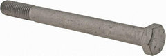 Armor Coat - 1/2-13 UNC, 5-1/2" Length Under Head Hex Head Cap Screw - Partially Threaded, Grade 8 Steel, 3/4" Hex - Makers Industrial Supply