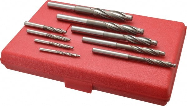 Cleveland - #32 to #6 Wire Compatible, High Speed Steel, Solid Pilot Counterbore Set - Makers Industrial Supply