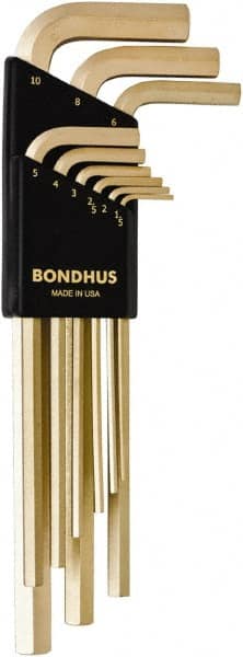 Bondhus - Hex Key Sets Tool Type: Hex Handle Type: L-Key Long Arm - Makers Industrial Supply