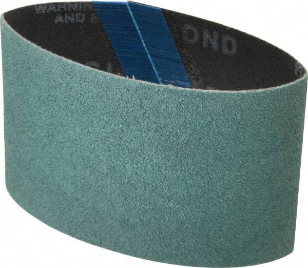 Dynabrade - 3" Wide x 10-11/16" OAL, 80 Grit, Zirconia Alumina Abrasive Belt - Zirconia Alumina, Medium, Coated - Makers Industrial Supply