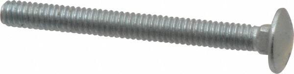 Value Collection - 1/4-20 UNC 2-1/2" Length Under Head, Standard Square Neck, Carriage Bolt - Grade 5 Steel, Zinc-Plated Finish - Makers Industrial Supply