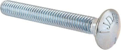 Value Collection - 5/16-18 UNC 2-1/2" Length Under Head, Standard Square Neck, Carriage Bolt - Grade 5 Steel, Zinc-Plated Finish - Makers Industrial Supply