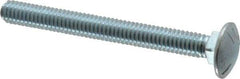 Value Collection - 5/16-18 UNC 3" Length Under Head, Standard Square Neck, Carriage Bolt - Grade 5 Steel, Zinc-Plated Finish - Makers Industrial Supply