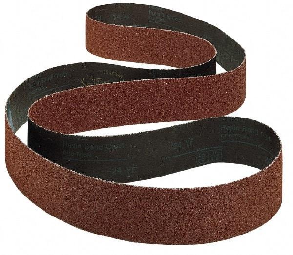 3M - 4" Wide x 168" OAL, Aluminum Oxide Abrasive Belt - Aluminum Oxide, Coarse, Nonwoven, Series SC-BL - Makers Industrial Supply