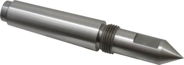 Riten - 3/4" Head Diam, Steel Long Point Solid Dead Center - 3MT Morse Taper, 3/4" Point Diam, 2" Point Length, 2-7/16" OAL - Makers Industrial Supply