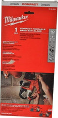 Milwaukee Tool - 2' 11-3/8" Long x 0.02" Thick, 10 Teeth per Inch, Portable Band Saw Blade - Bi-Metal Blade, High Speed Steel Teeth, Toothed Edge - Makers Industrial Supply