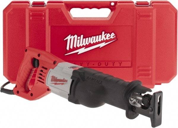 Milwaukee Tool - 3,000 Strokes per Minute, 1-1/8 Inch Stroke Length, Electric Reciprocating Saw - 120 Volts, 12 Amps - Makers Industrial Supply