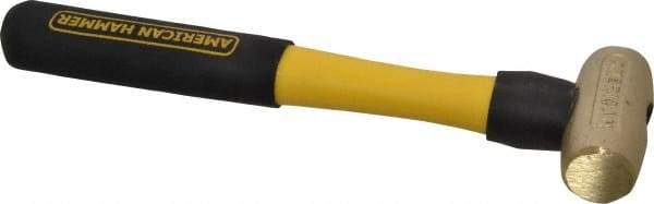 American Hammer - 1-1/2 Lb Head Nonmarring Mallet - 12" OAL, 11" Long Fiberglass Handle - Makers Industrial Supply