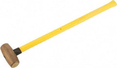 American Hammer - 8 Lb Head Nonsparking Hammer - 33" OAL, 30-1/2" Long Fiberglass Handle - Makers Industrial Supply