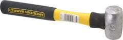 American Hammer - 2 Lb Head Nonmarring Mallet - 9-1/2" OAL, 8" Long Fiberglass Handle - Makers Industrial Supply